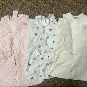 3 like new Halo Sleep Sack Swaddles